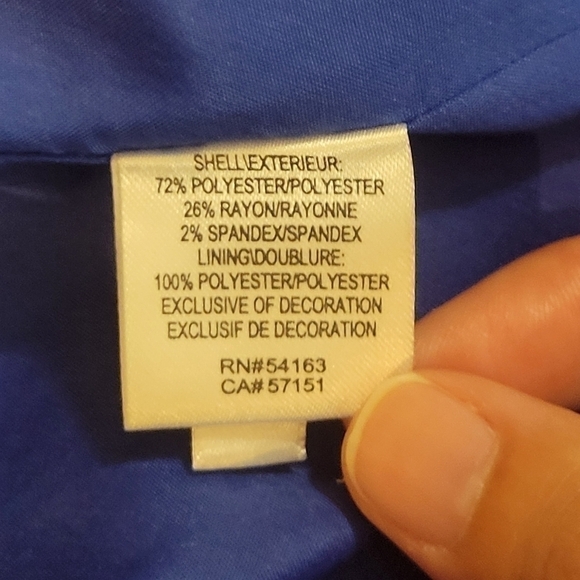 Andrew Marc Women's blue tweed sleeveless sheath dress w/ black detailing size 8 - Picture 7 of 10